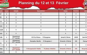 📅planning du week-end 📅
