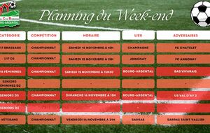 🗓️Planning du Week-end⚽🔴⚪ (Suite)