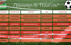 🗓️Planning du Week-end⚽🔴⚪ (Suite)