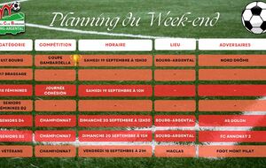 🗓️Planning du Week-end⚽🔴⚪ (Suite)