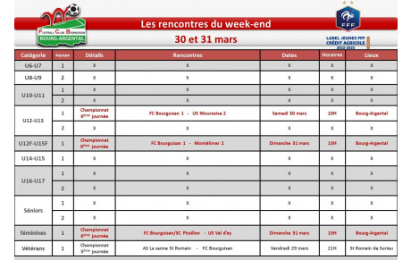 📅planning du week-end 📅