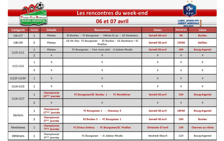 📅planning du week-end 📅