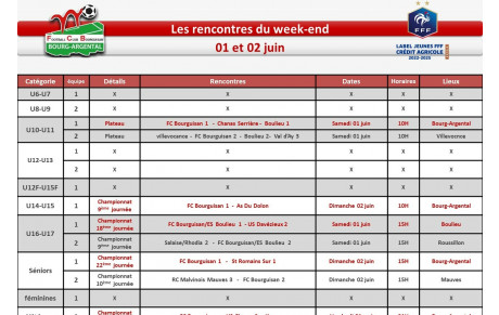 📅planning du week-end 📅