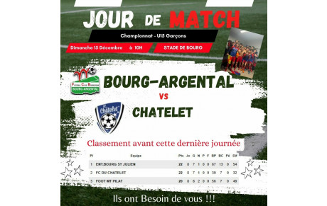 Zoom sur THE MATCH !!