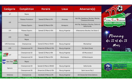 🗓️Planning du Week-end⚽🔴⚪