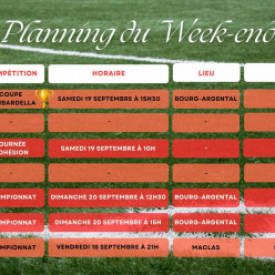 🗓️Planning du Week-end⚽🔴⚪ (Suite)