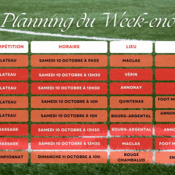 🗓️Planning du Week-end⚽🔴⚪