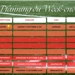 🗓️Planning du Week-end⚽🔴⚪ (Suite)