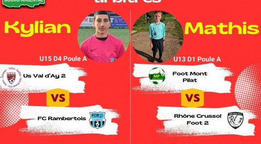 Planning de nos arbitres